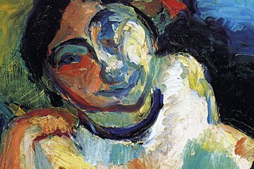 a close up of a painting by henri matisse