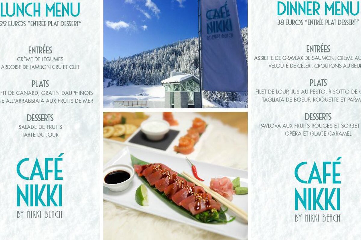 menu from nikki cafe