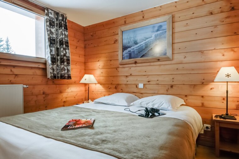 1 bed apartments - Les Alpages de Chantel Premium, Arc 1800 double bedroom