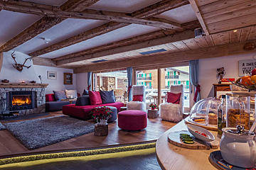 Mirabeau Hotel, Verbier lounge room