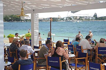 Cappuccino Cafe, Port de Pollenca (Puerto Pollensa) terrace