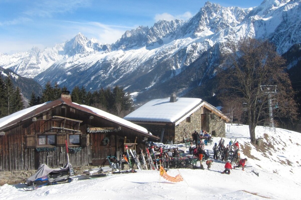 a mountain restaurant in les houches