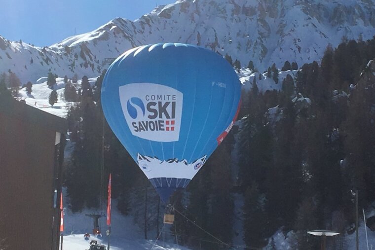 Sun & spring snow in La Plagne