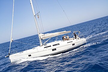 A sailboat with the word yacht on the side