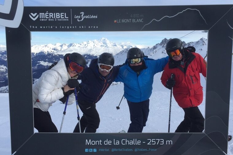 Beautiful soft snow conditions in Meribel