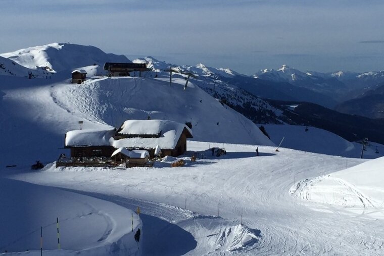 Beautiful soft snow conditions in Meribel