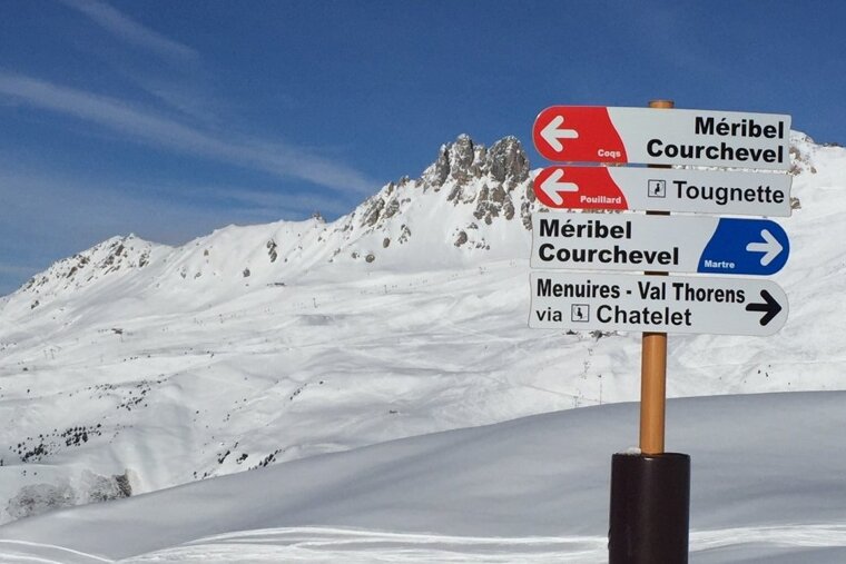 Beautiful soft snow conditions in Meribel
