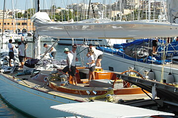 some yacht crews on deck in Palma
