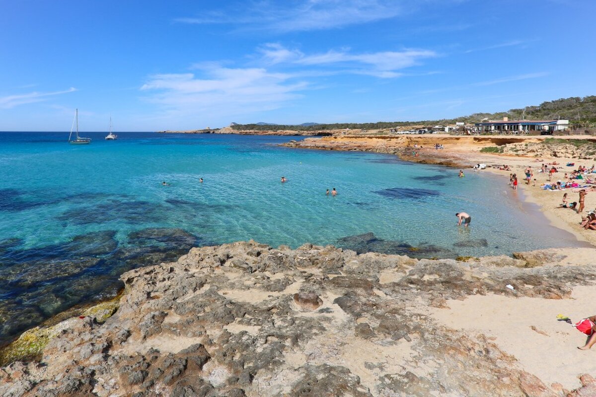 clear water at cala conta ibiza