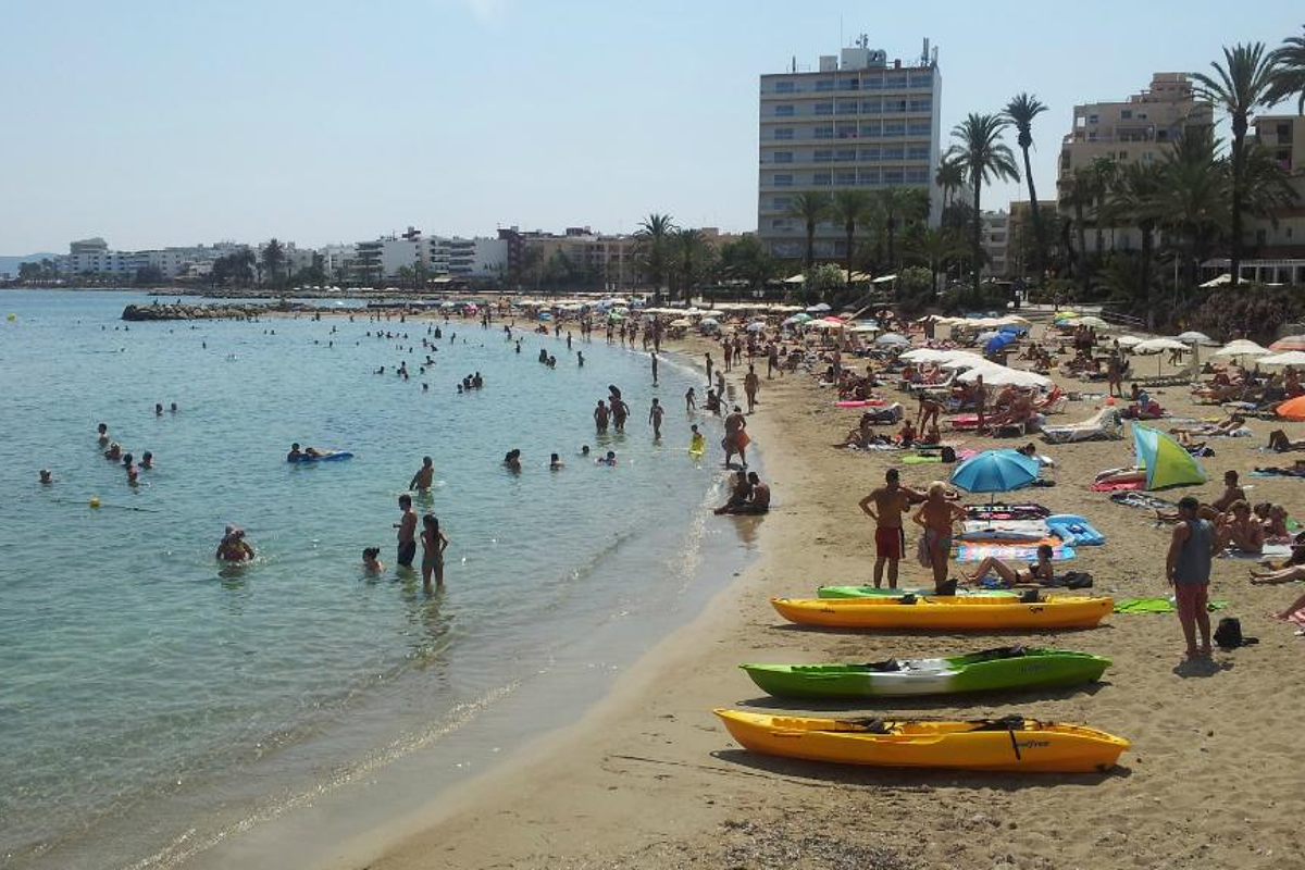 Figueretas beach south east ibiza