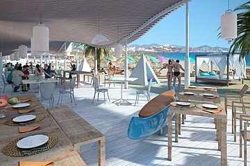 Hard Rock Hotel Beach Club, Playa d'en Bossa beach