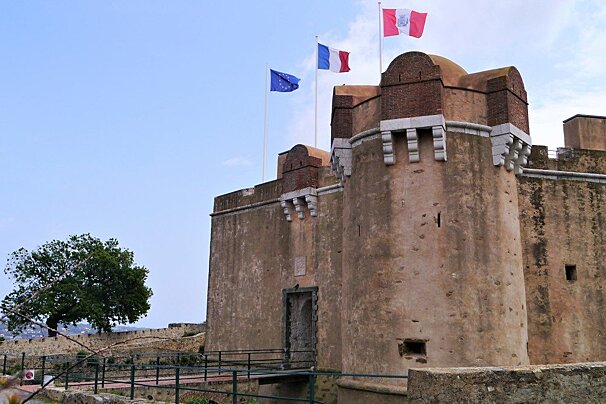 exterior of the fort at the st tropez citadelle