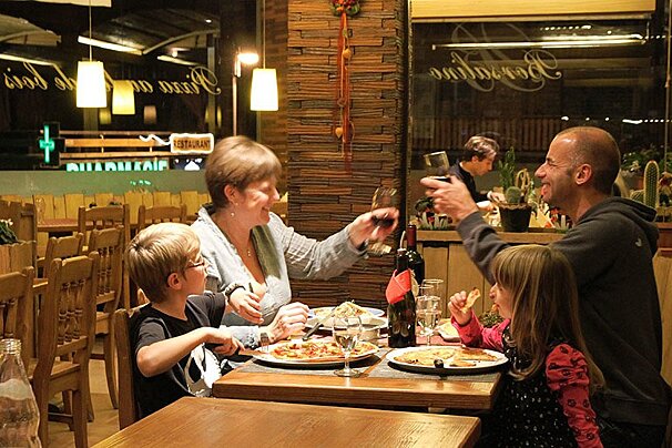 Borsalino Restaurant, Verbier interior