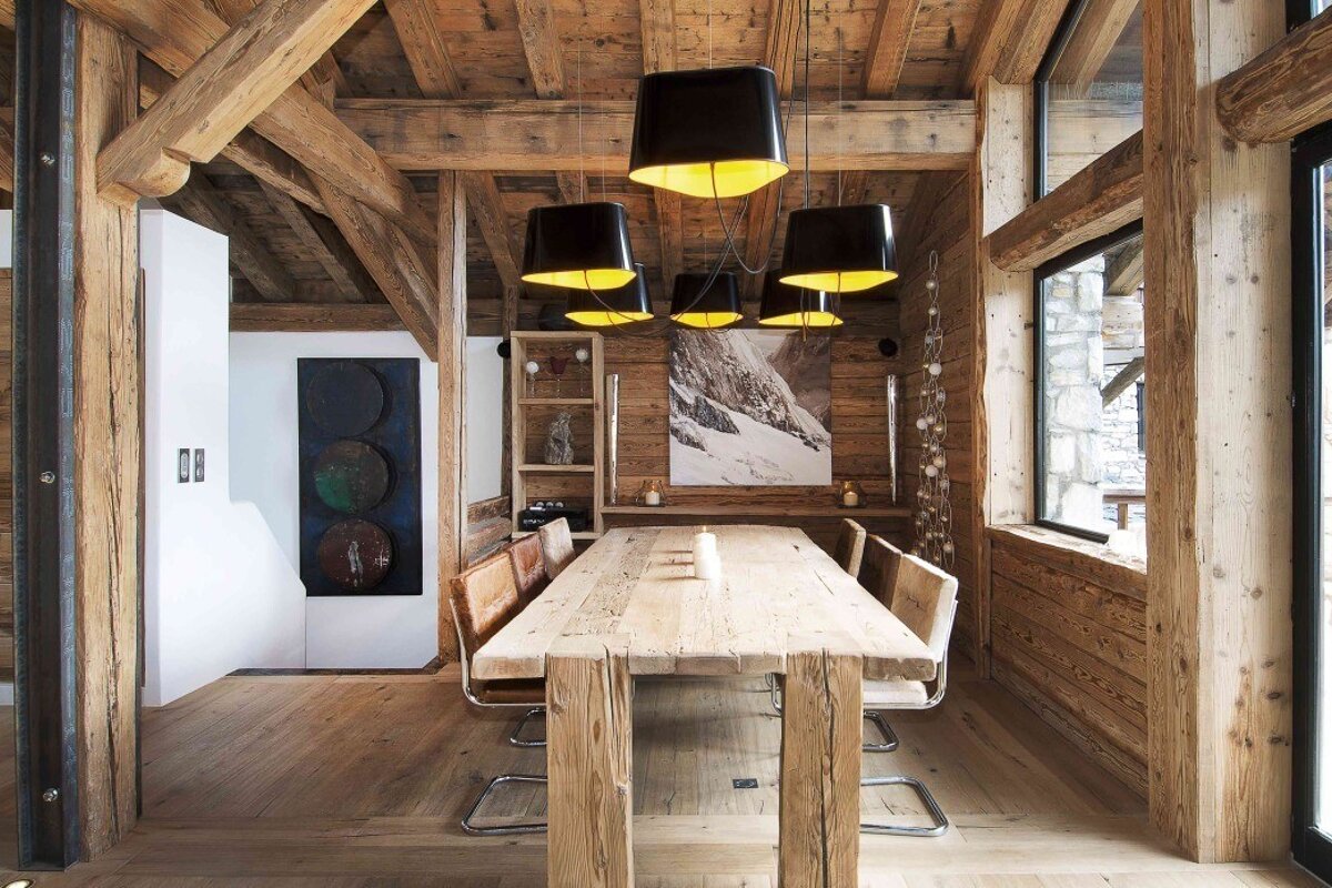 Vieux Pont Chalet, Le Fornet dining room