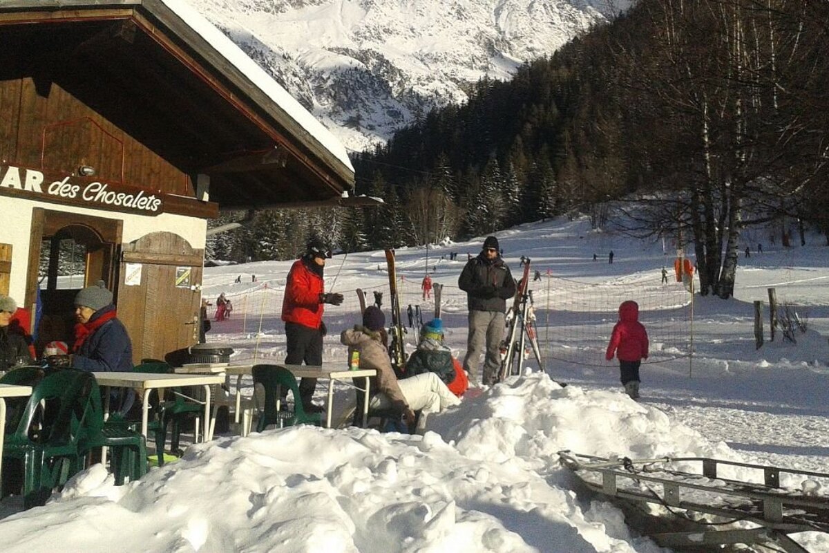 a beginner ski area grands montets