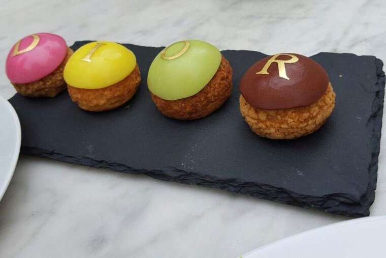 Dessert at Dior des Lices in Saint Tropez