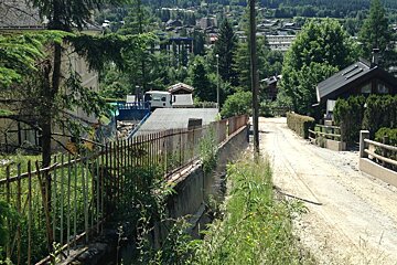 a road in chamonix