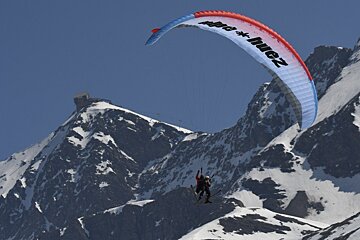 Winter Paragliding, Alpe d'Huez