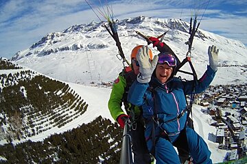 Winter Paragliding, Alpe d'Huez