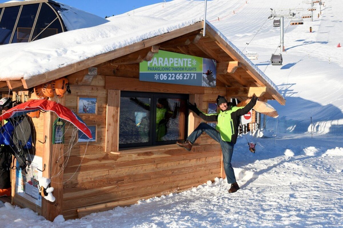 Winter Paragliding, Alpe d'Huez