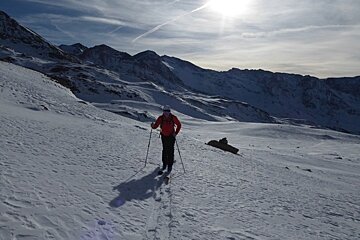 Early season ski touring adventure in Val d'Isere