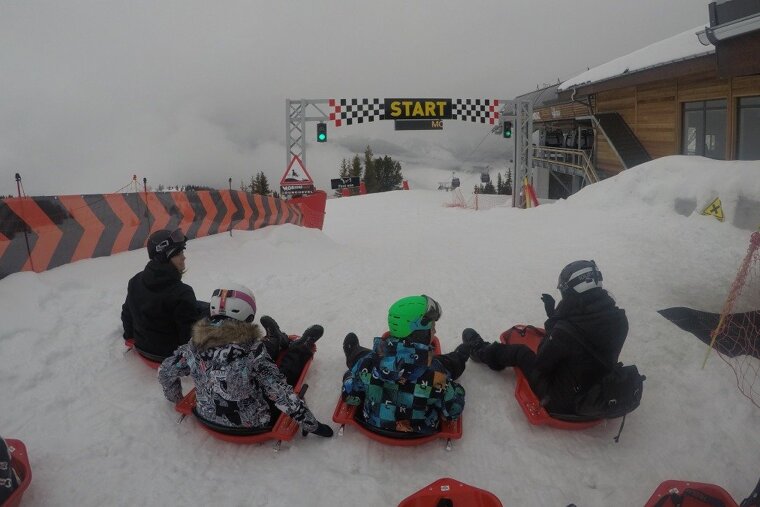 Flying around the Courchevel Moriond Racing Luge