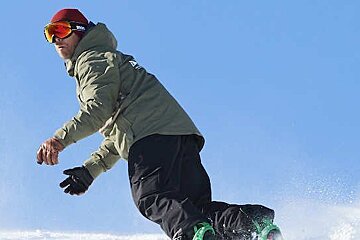 a ski instructor giving a group lesson