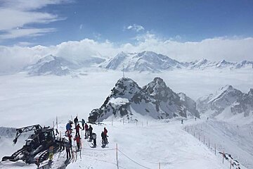 the top of the resort in verbier