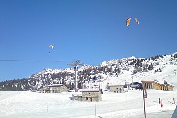 parapenters in the sky
