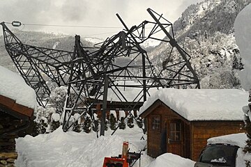 Electricity Pylon Down in Servoz Causes Chaos