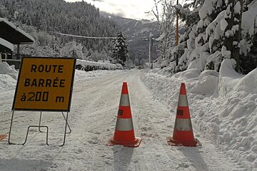 road blocked