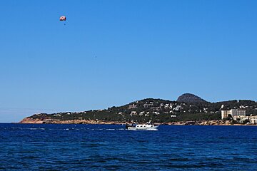 a view over the water at Pinet