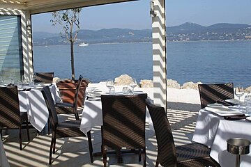 Les Viviers du Pilon Restaurant, Saint-Tropez restaurant terrasse