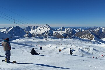 big snowparks in 2 alpes