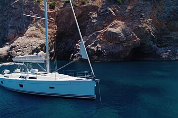 A sailboat with the name epsilon on the side