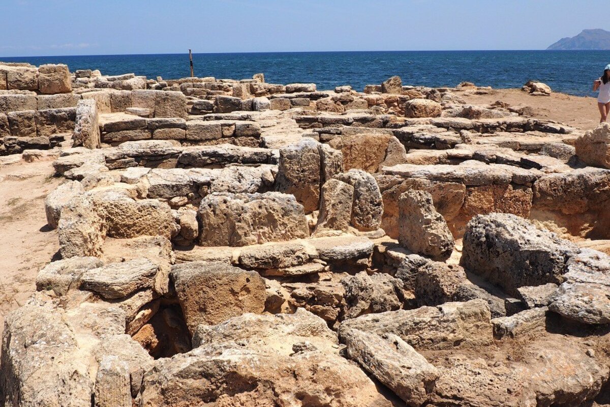 stone ruins in a site in mallorca