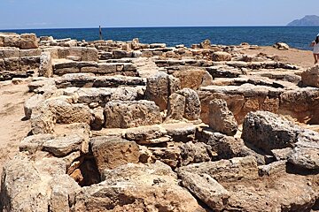 stone ruins in a site in mallorca