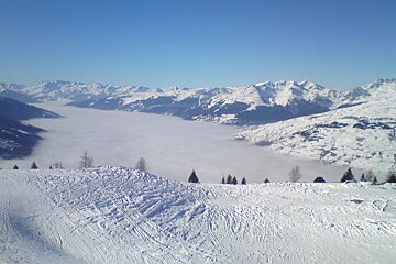 Beginner skiing in Les Arcs winter 2017/18