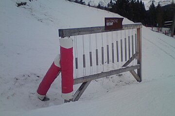 Beginner skiing in Les Arcs winter 2017/18