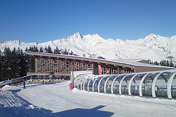 Beginner skiing in Les Arcs winter 2017/18