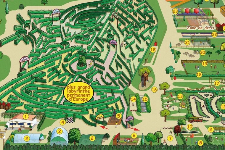 a map of a giant labyrinthe