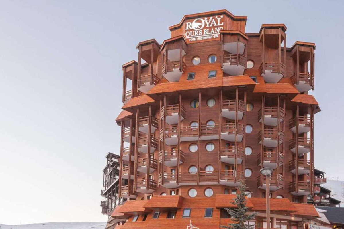 the exterior of a hotel and spa