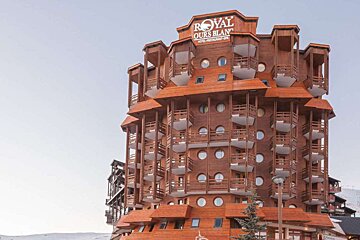 the exterior of a hotel and spa