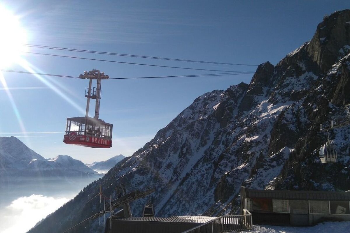 Brevent ski area in Chamonix
