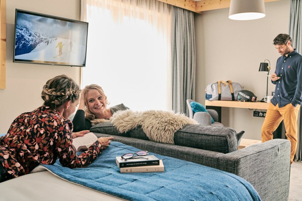 Avancher Hotel, Val d'Isere double bedroom