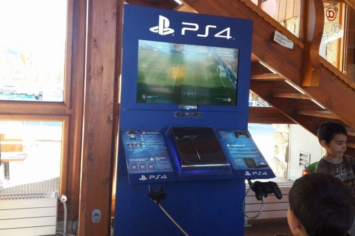 a games console in alpe dhuez