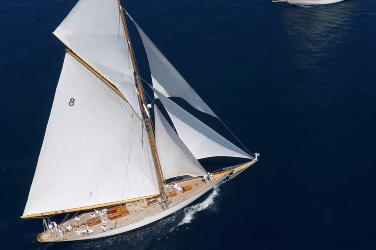 sailing yacht at Antibes