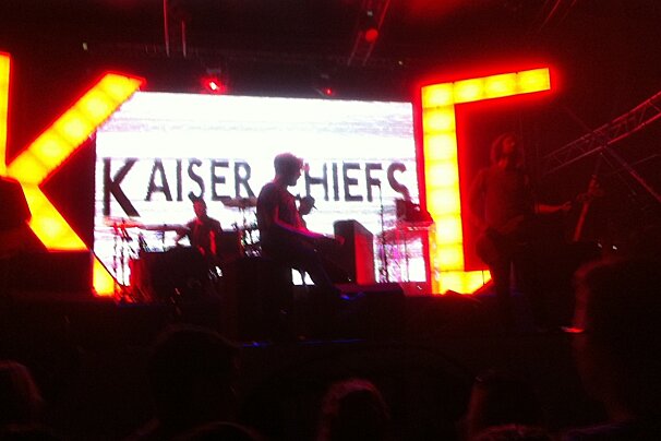 the kaiser chiefs on stage at ibiza rocks