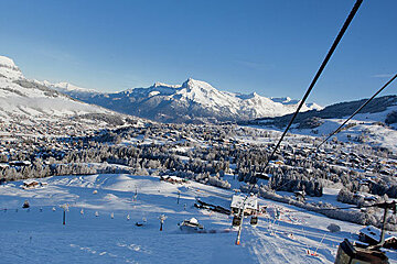 a ski area in winter