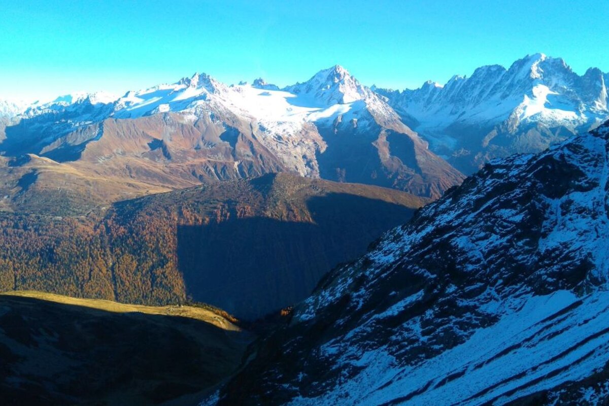 Hiking in Vallorcine near Chamonix Mont Blanc